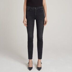 3x1 Denim Black High Rise Skinny Jeans 25
